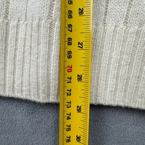 Polo Ralph Lauren Mens Cream Cable Knit Wool Cashmere Sweater XXL NWT - Picture 8 of 11